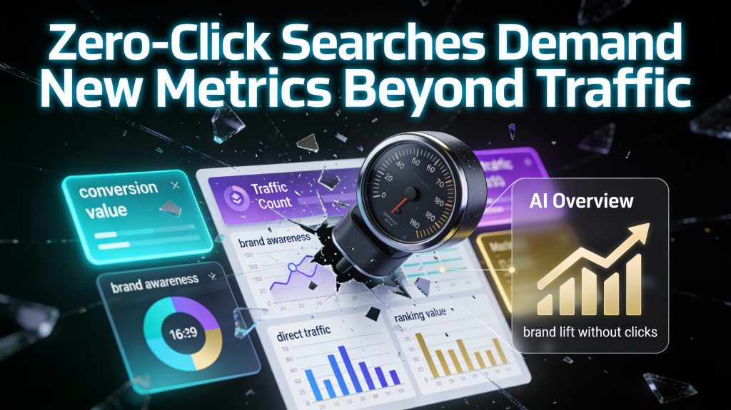 SEO trends 2025 zero-click metrics dashboard