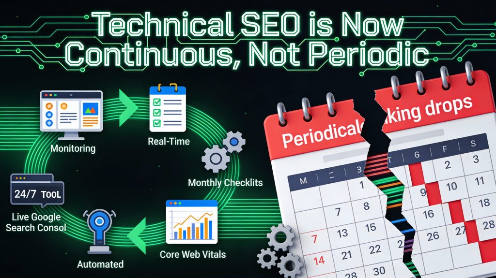 SEO trends 2025 continuous technical SEO monitoring
