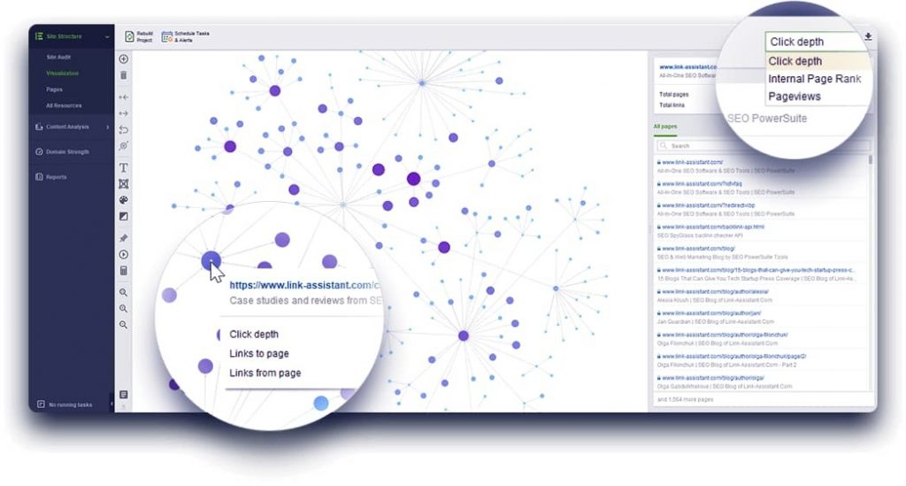 internal linking structure visualization SEO small sites topic cluster strategy